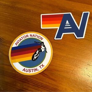 Two Aviator Nation Stickers